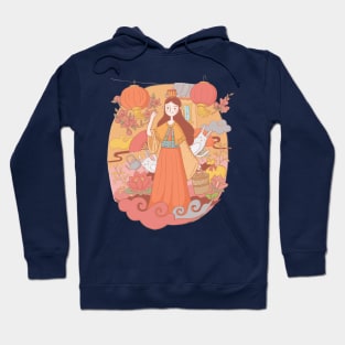 Mid autumn festival illustration Hoodie